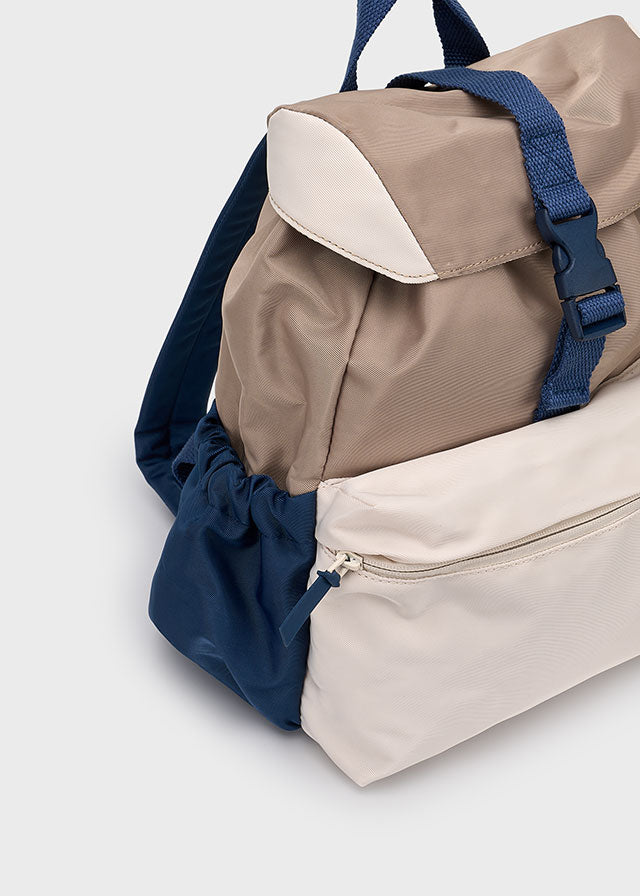 Mayoral Navy & Beige Backpack
