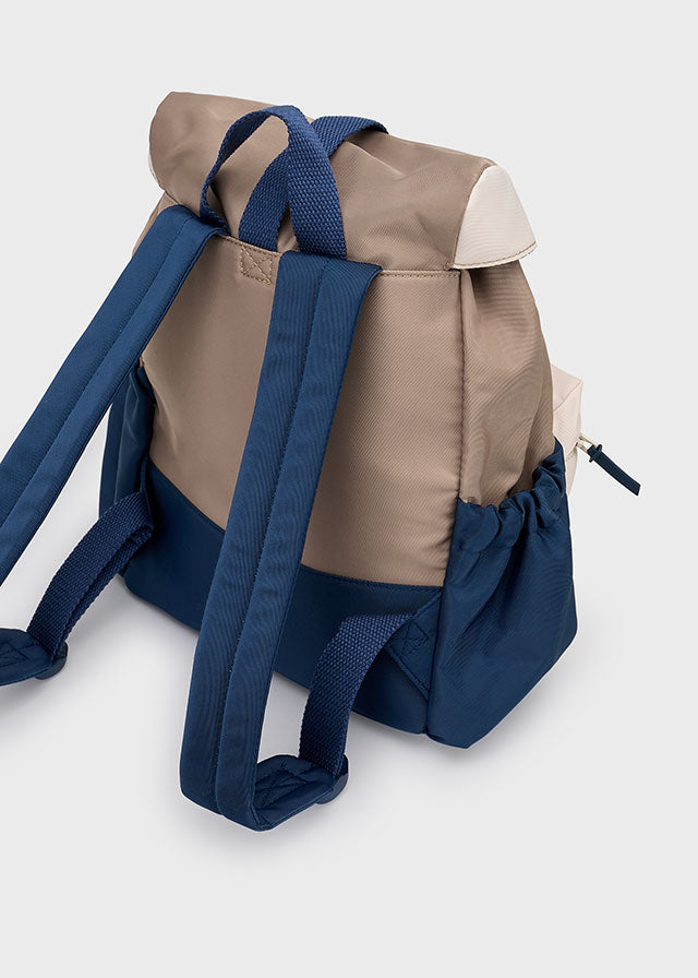 Mayoral Navy & Beige Backpack