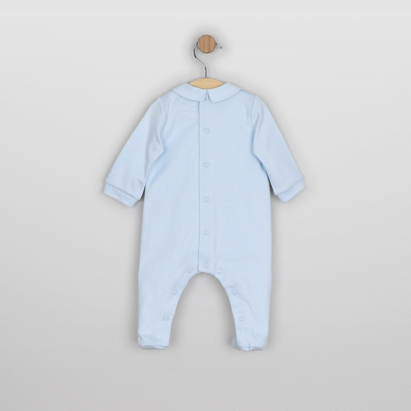 Emile et Rose Michael Pale Blue Collar Baby Grow & Hat