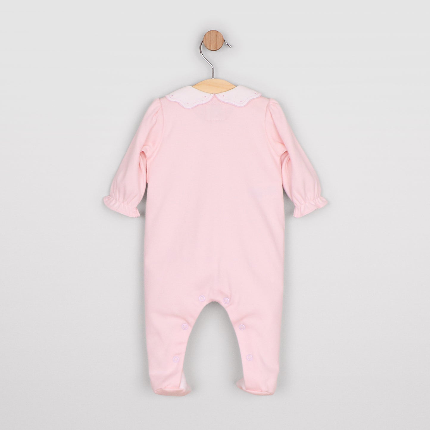 Emile et Rose Maisie Pale Pink Scallop Baby Grow