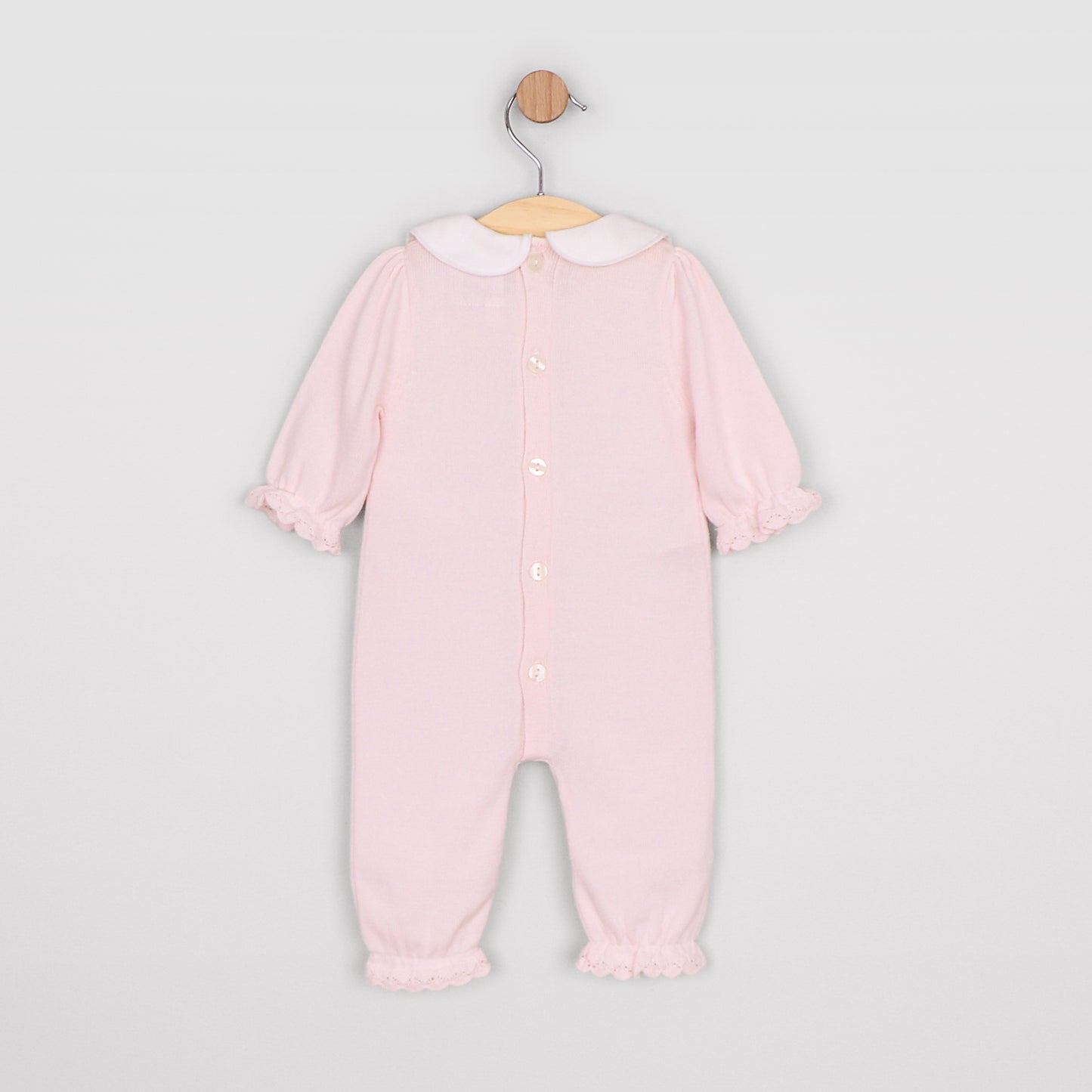 Emile et Rose Marnie Pale Pink Knit Romper & Hat