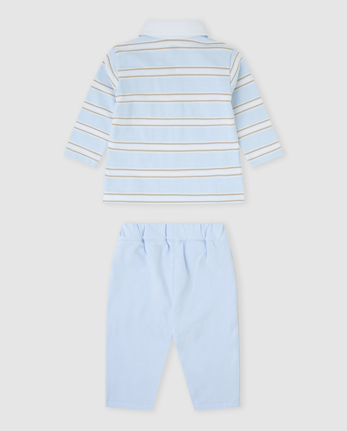 Tutto Piccolo Blue Stripe Polo Tracksuit 2703