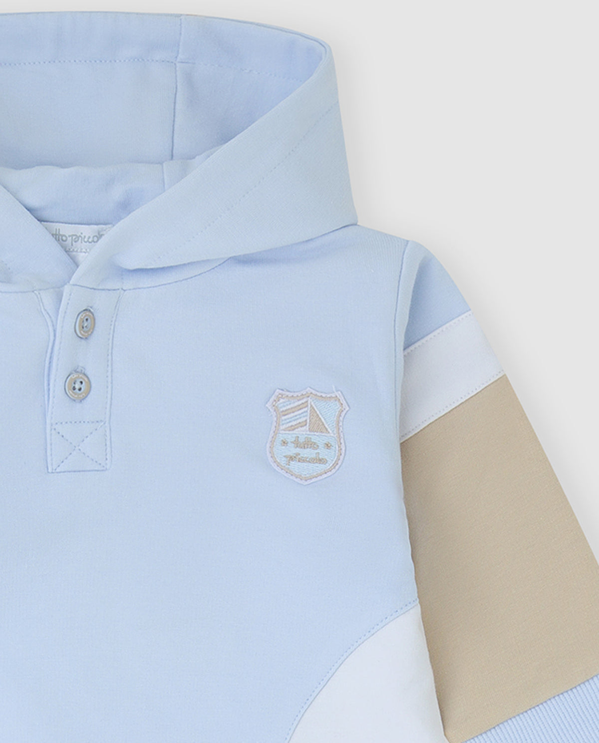 Tutto Piccolo Blue & Beige Hoodie Tracksuit 2704