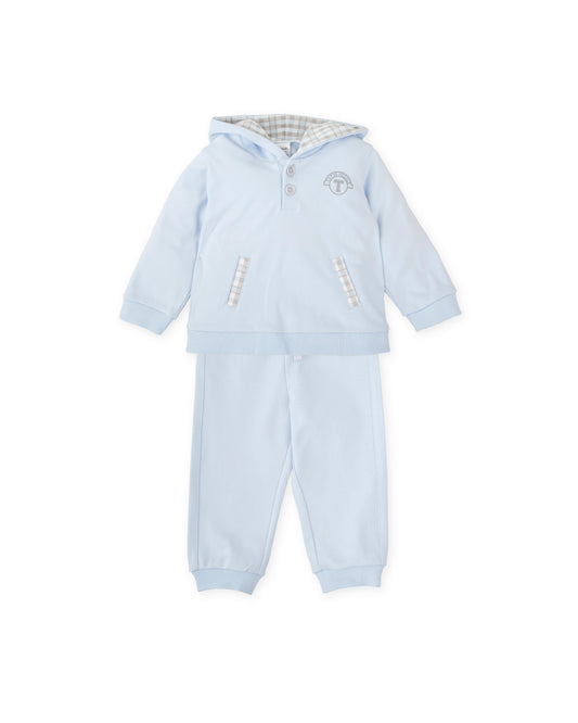 Tutto Piccolo Blue Gingham Hoody Tracksuit 2714