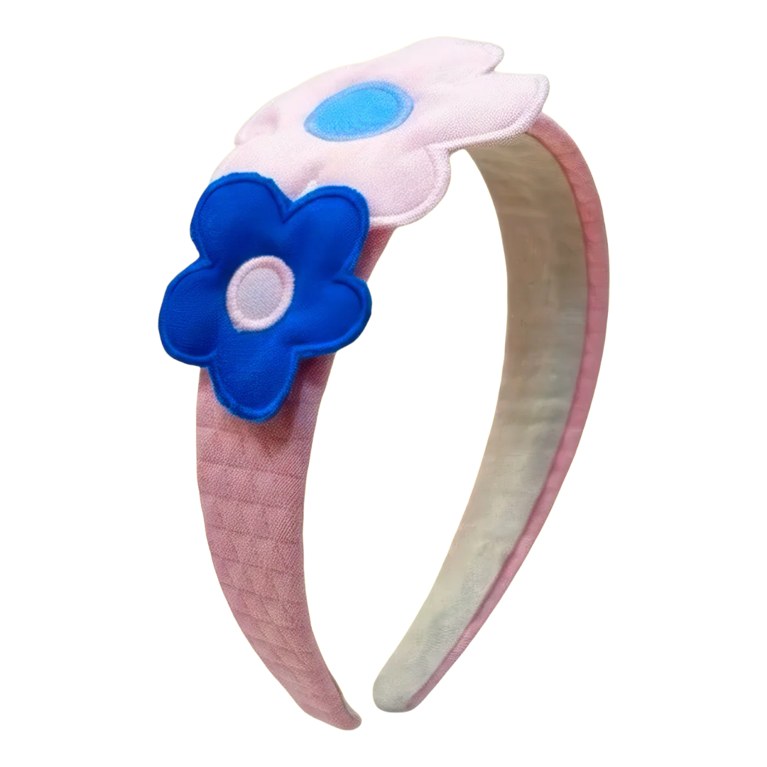 Agatha Ruiz de la Prada Pink Blue Flower Headband 8956