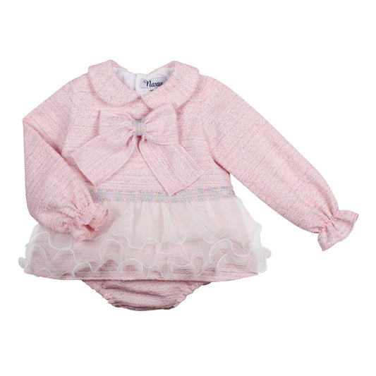 Naxos Pink Bow Tweed Knick Set