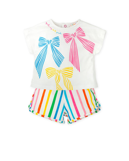 Agatha Ruiz de la Prada Stripe Bow Short Set 8700