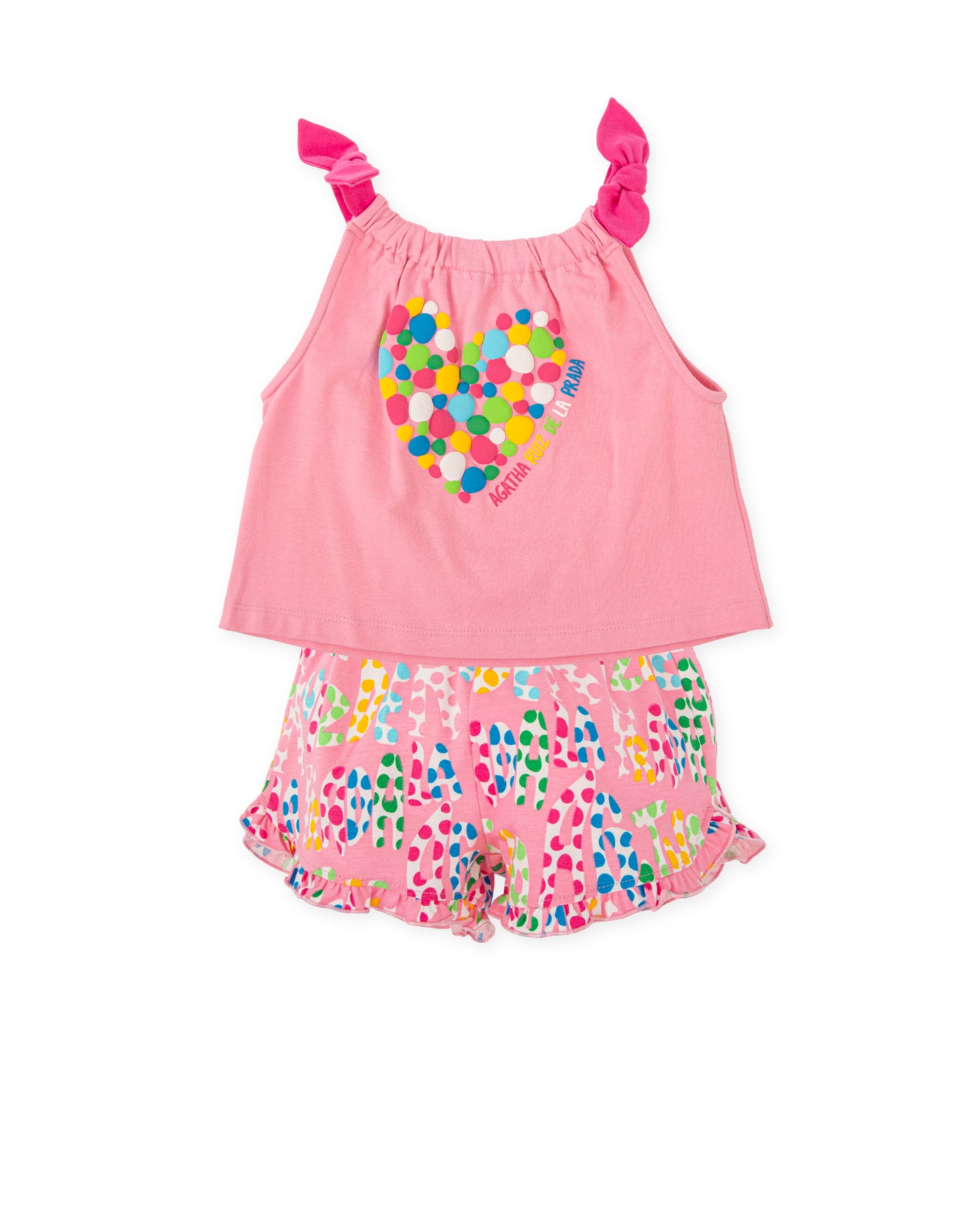 Agatha Ruiz de la Prada Pink Dotty Short Set 8725
