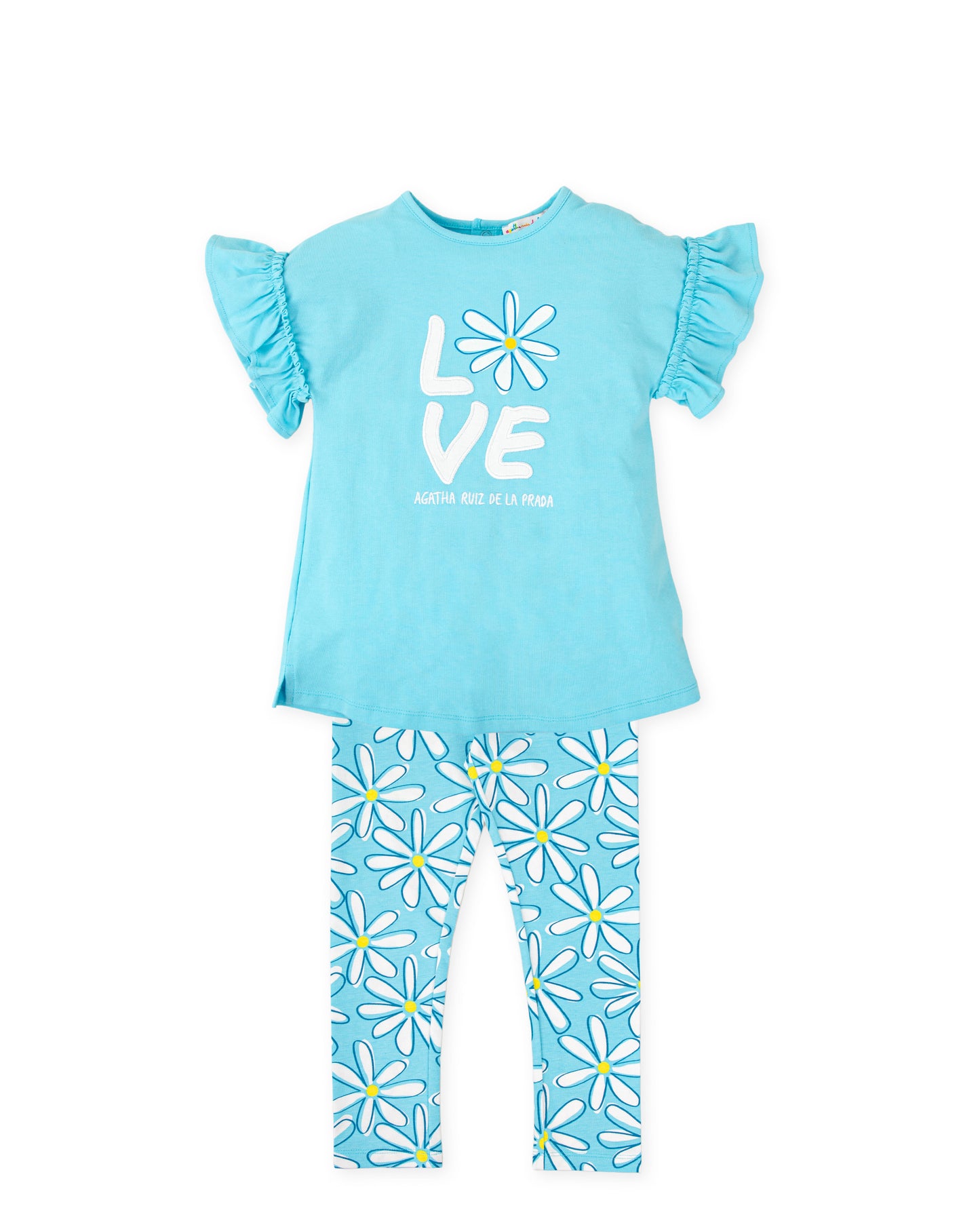 Agatha Ruiz de la Prada Blue Daisy Legging Set 8739