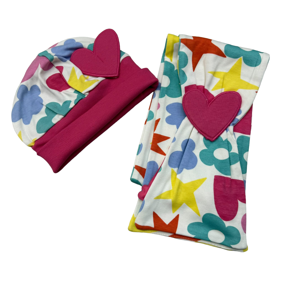 Agatha Ruiz de la Prada Icon Print Hat & Scarf 8922
