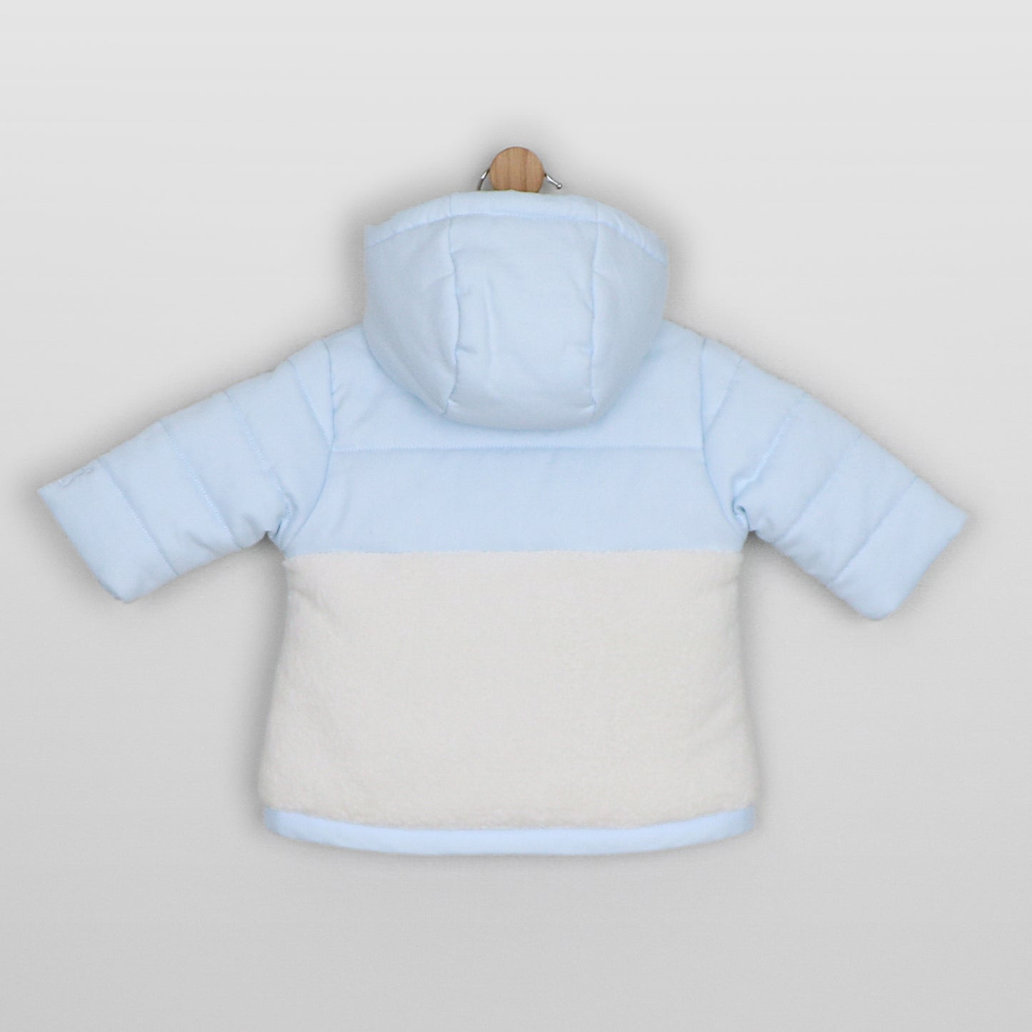 Emile et Rose Marcus Pale Blue Fleece Coat