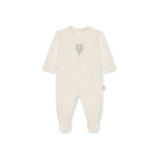 Baby Gi Ivory Hot Air Balloon Cotton Baby Grow