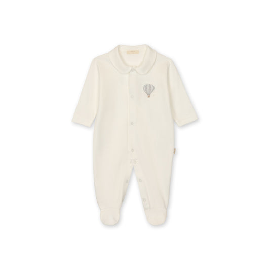 Baby Gi Ivory Hot Air Balloon Cotton Baby Grow