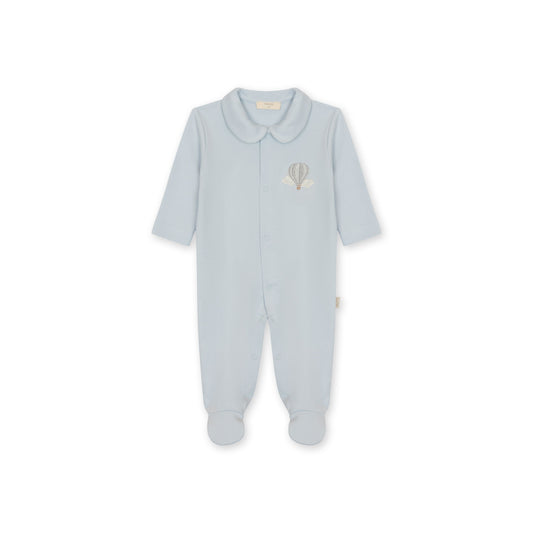 Baby Gi Blue Hot Air Balloon Cotton Baby Grow