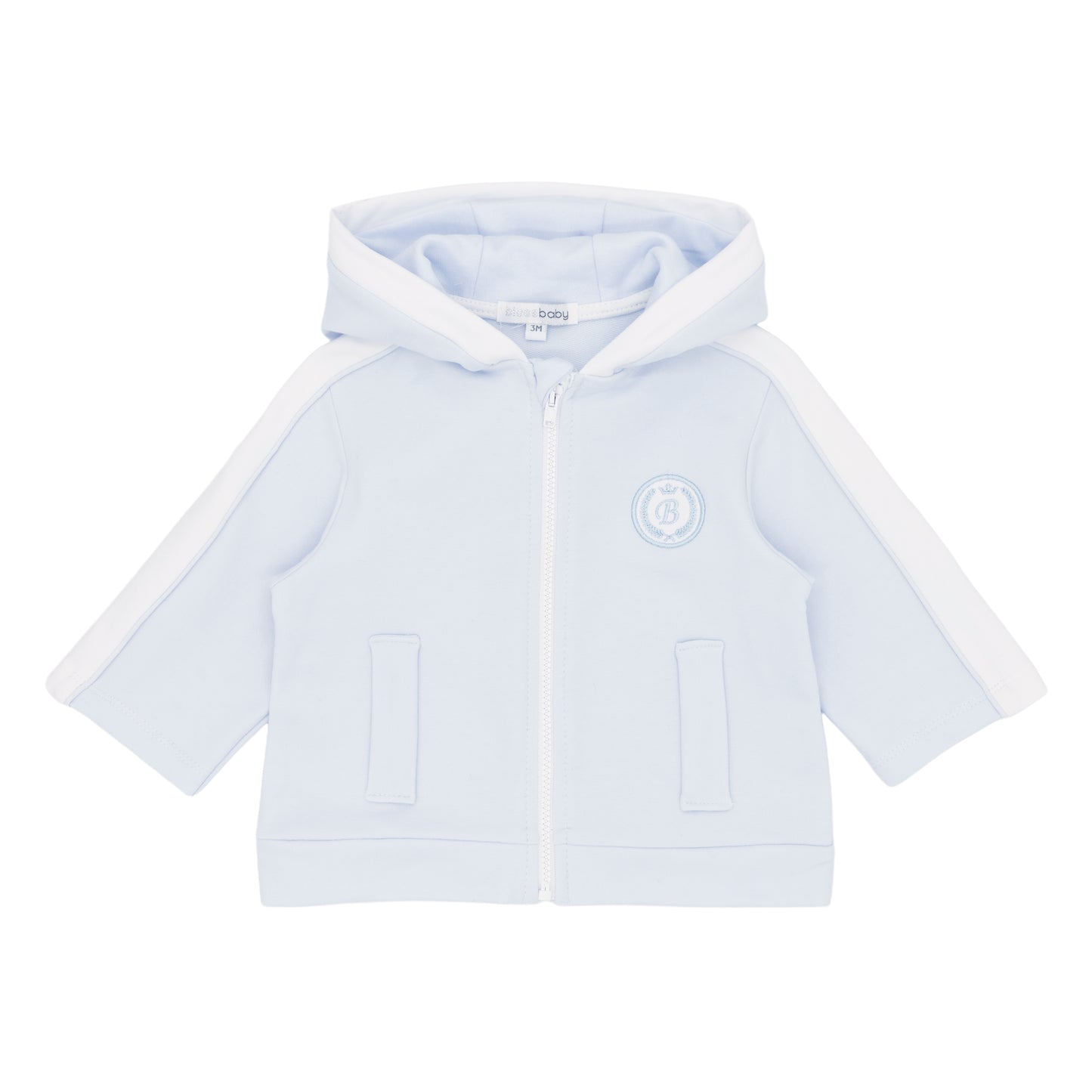 Blues Baby Blue & White Hooded Jacket 3026