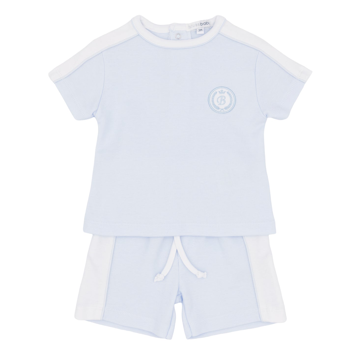 Blues Baby Blue & White Short Set 3029