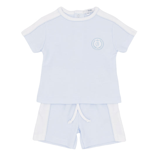 Blues Baby Blue & White Short Set 3029