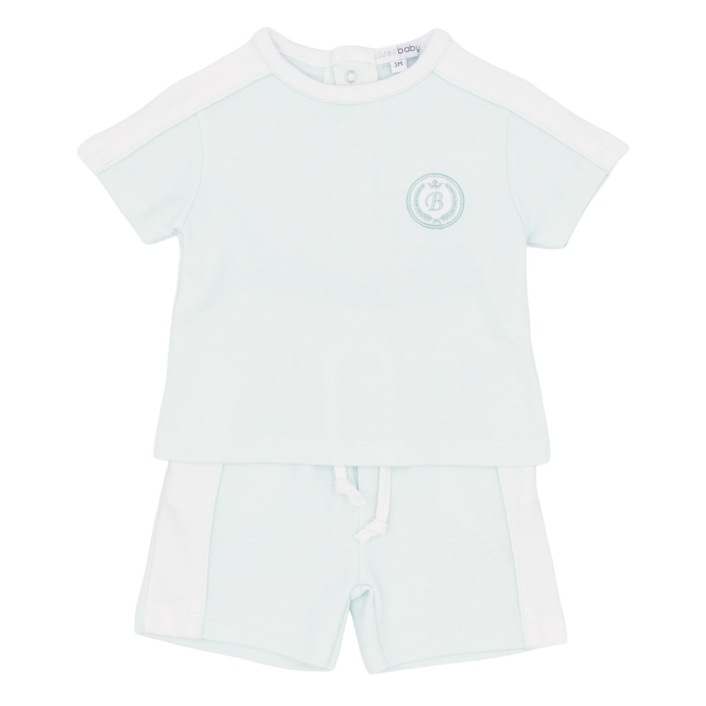 Blues Baby Mint & White Short Set 3035