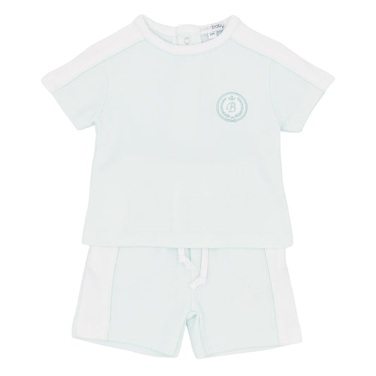 Blues Baby Mint & White Short Set 3035
