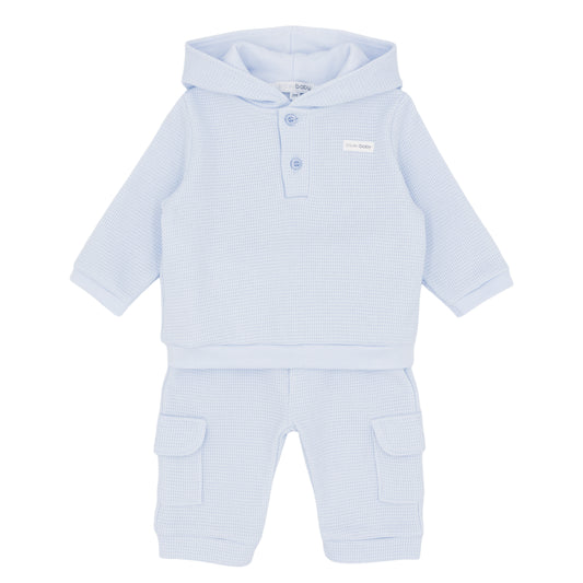 Blues Baby Pale Blue Hooded Tracksuit 3041