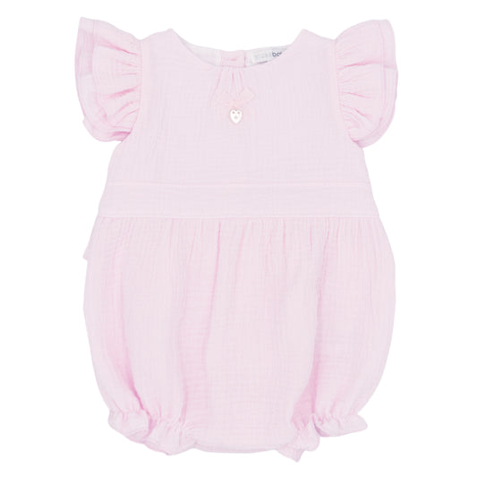 Blues Baby Pink Frill Romper 3053
