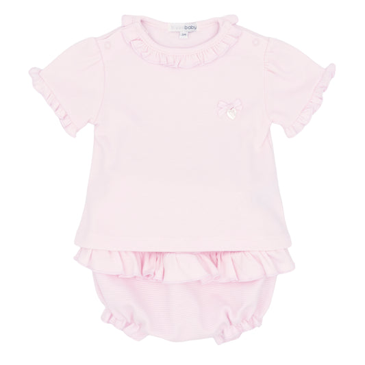 Blues Baby Pink Jam Pants Set 3056