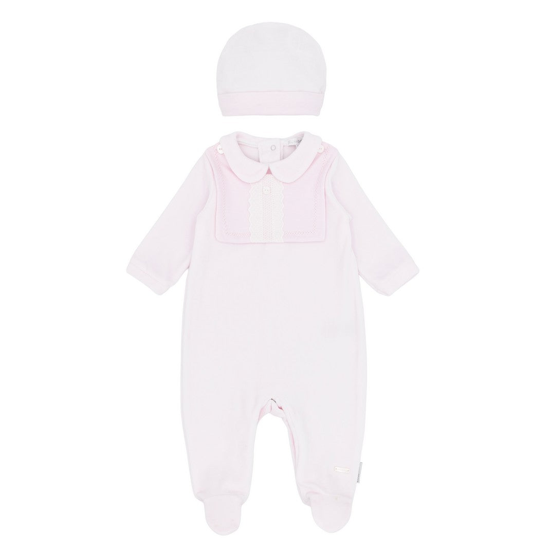 Blues Baby Tivoli Pink Baby Grow, Bib & Hat 3100