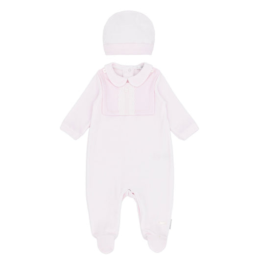 Blues Baby Tivoli Pink Baby Grow, Bib & Hat 3100