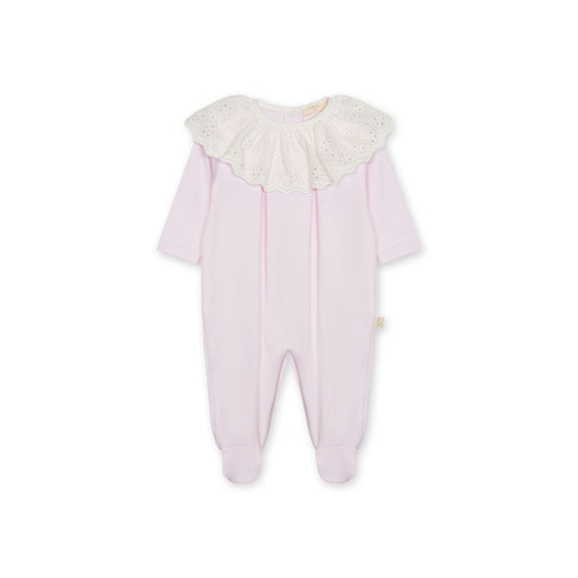 Baby Gi Pink Anglaise Cotton Baby Grow