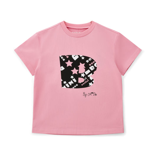 Bonini Dynamic Pink Oversized T-Shirt