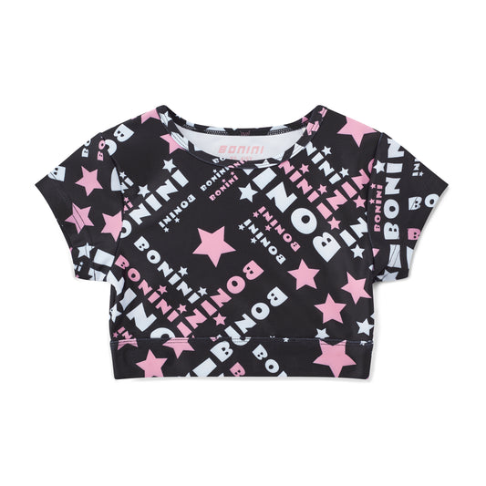 Bonini Energy Black Crop Top