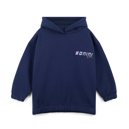 Bonini Sparkle Navy Oversized Hoodie