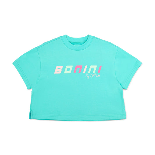 Bonini Shine Aruba Blue Crop Top