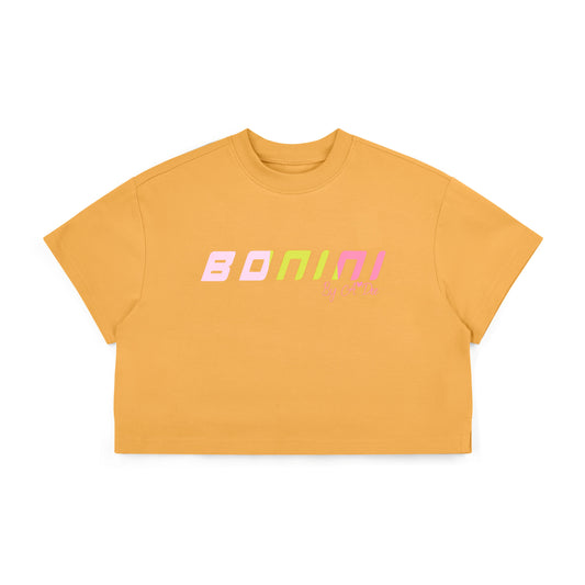 Bonini Shine Florida Orange Crop Top