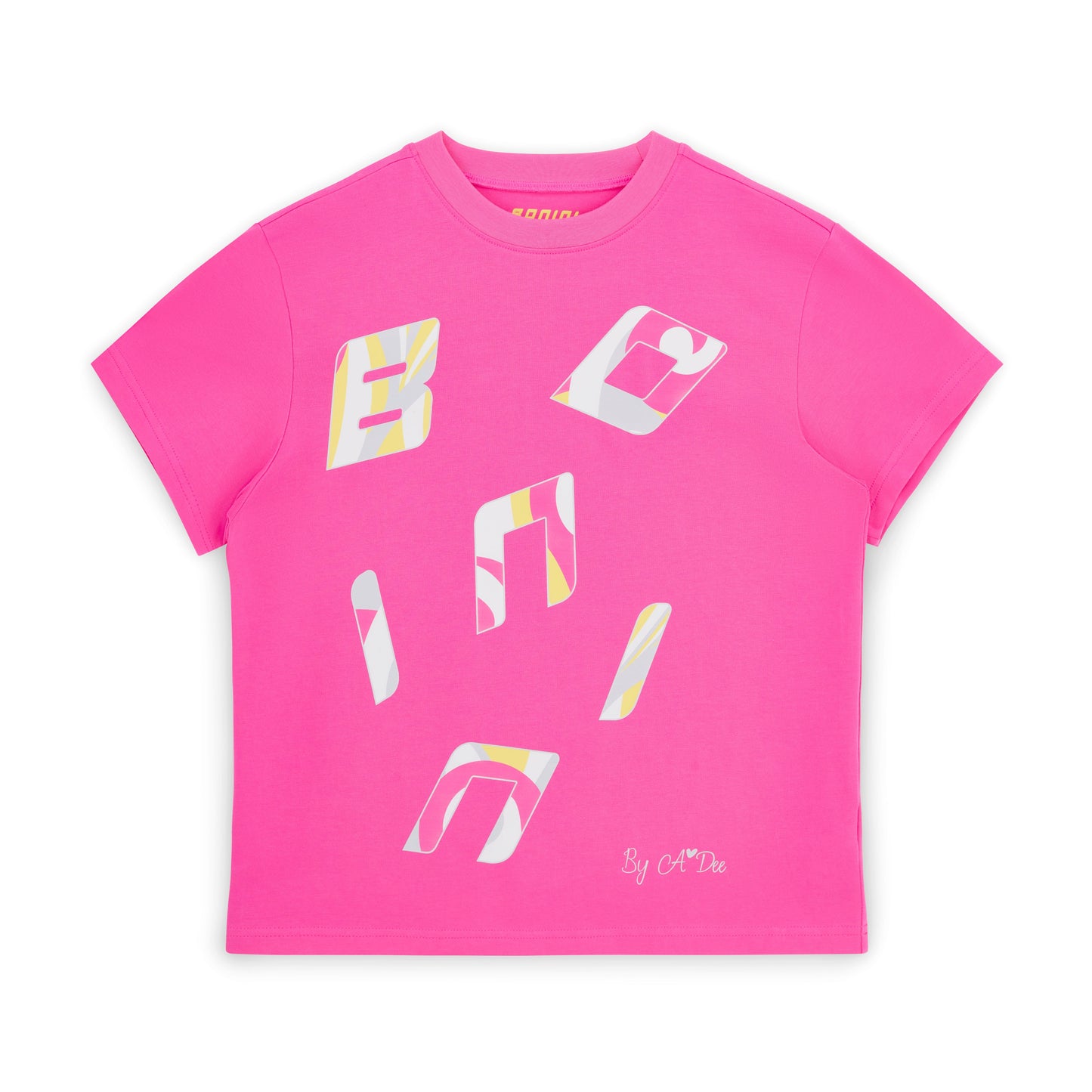 Bonini Dynamic Hot Pink Logo Oversized T-Shirt