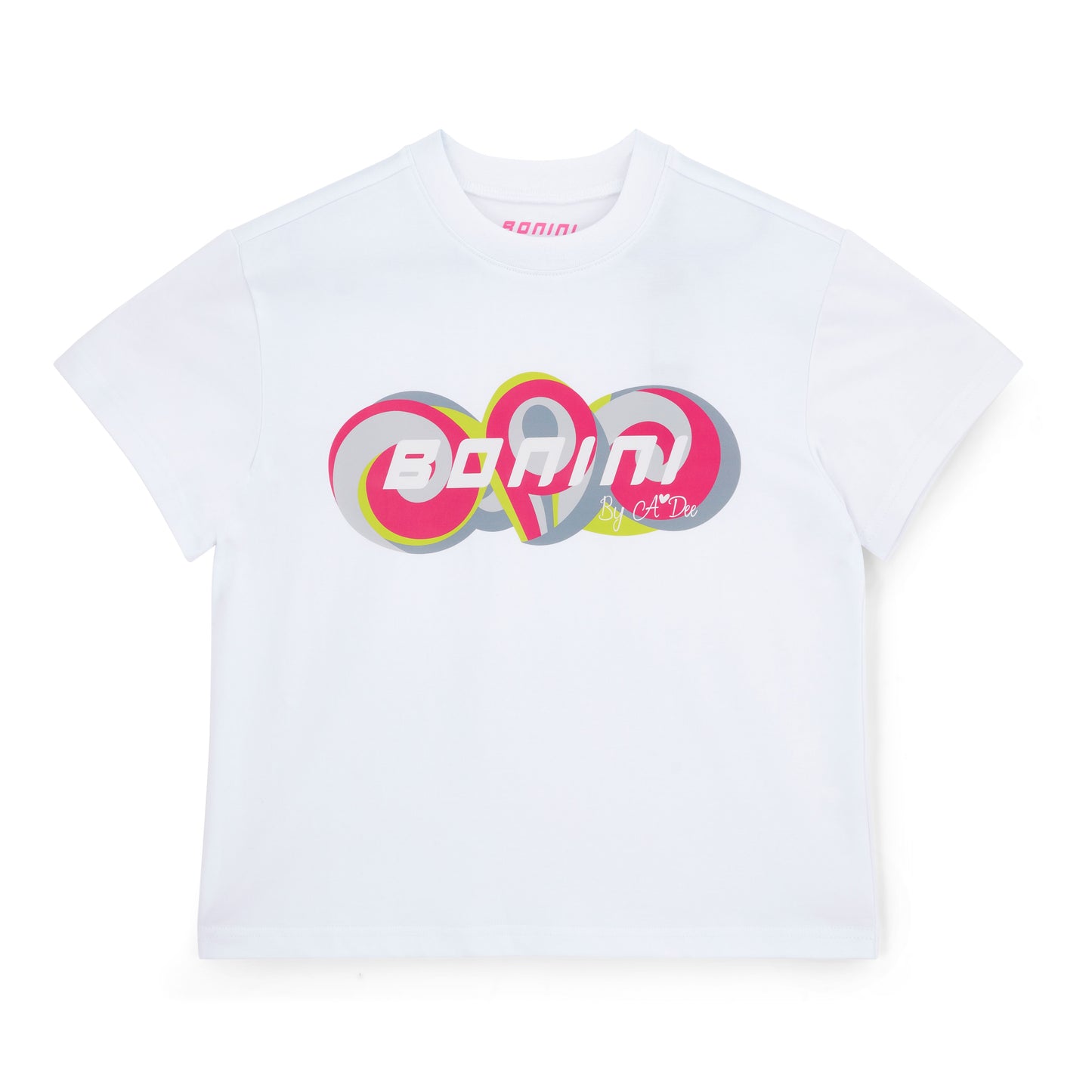 Bonini Dynamic White Swirl Oversized T-Shirt