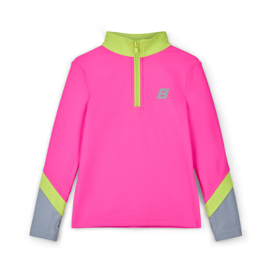 Bonini Motion Hot Pink Quarter Zip Top
