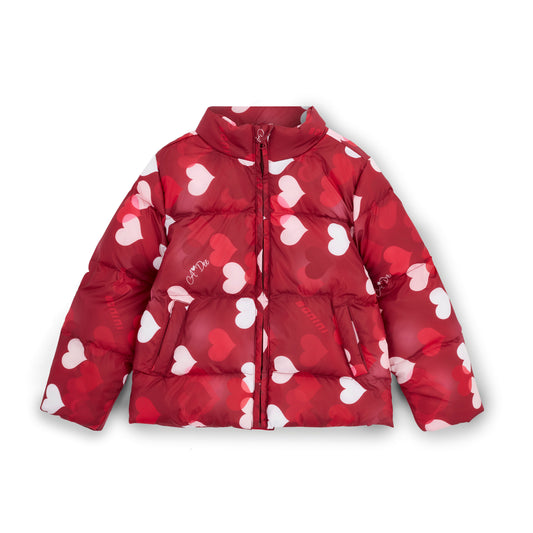 Bonini Dazzle Burgundy Heart Coat