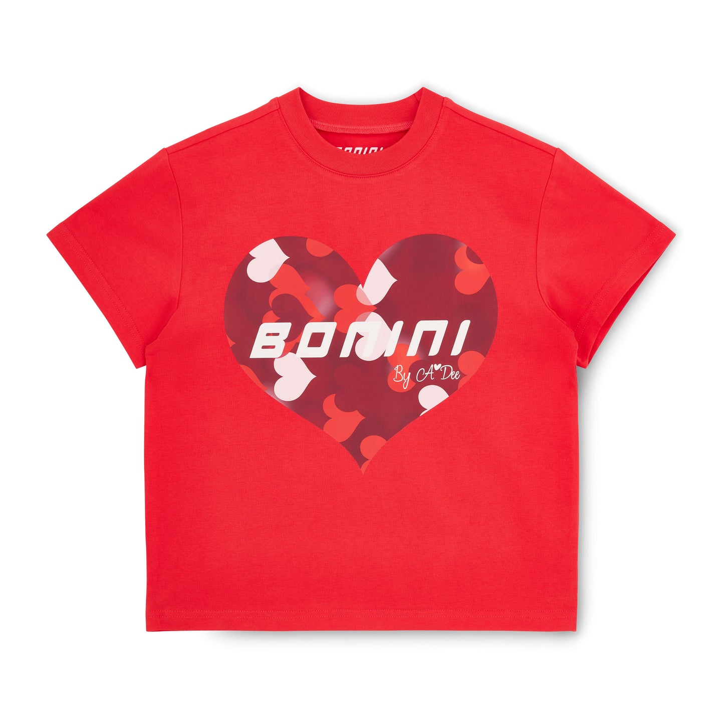 Bonini Dynamic Red Heart Oversized T-Shirt