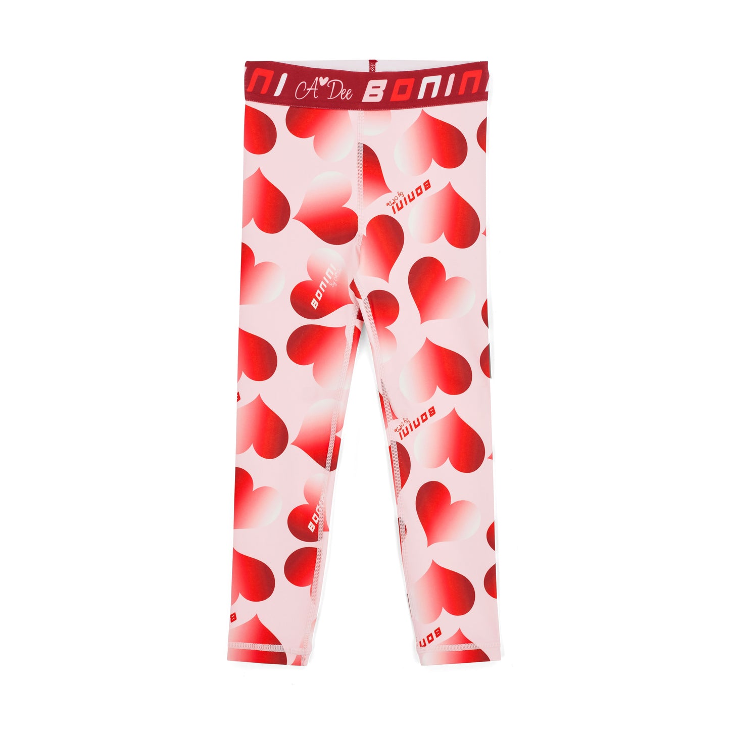 Bonini Inspire Light Pink Heart Printed Leggings