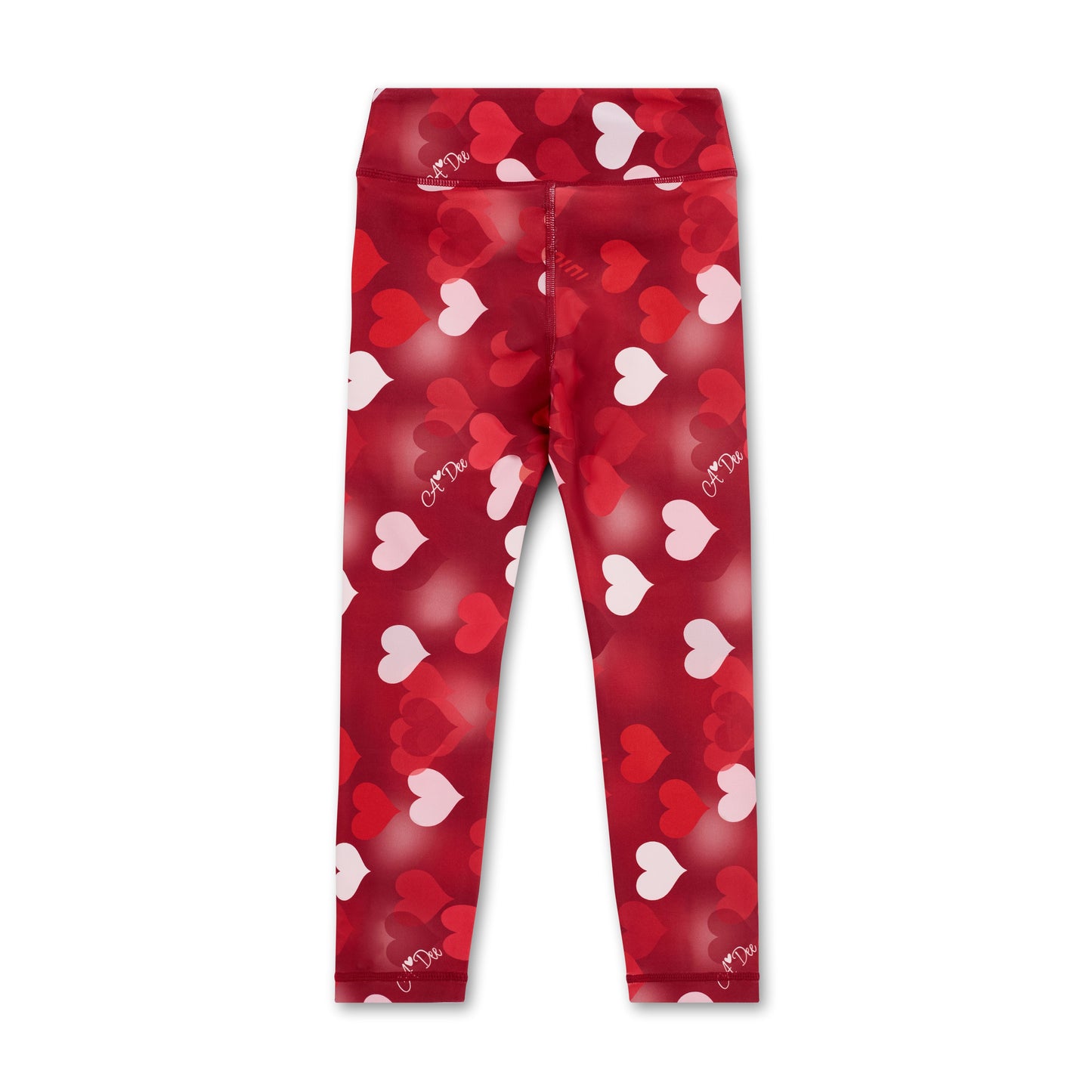 Bonini Sprint Burgundy Heart Printed Leggings