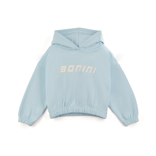 Bonini Core Blue Crop Hoodie