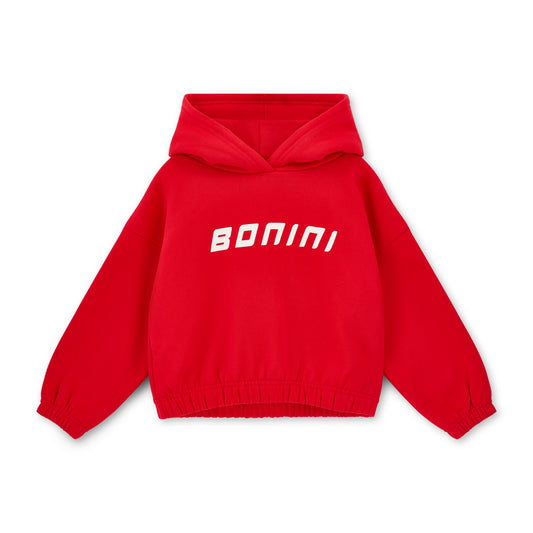 Bonini Core Red Crop Hoodie