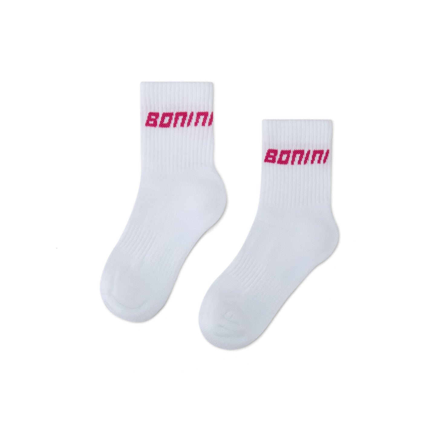 Bonini Aspire White/Hot Pink Sport Socks