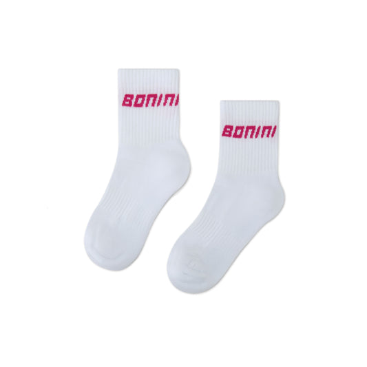 Bonini Aspire White/Hot Pink Sport Socks
