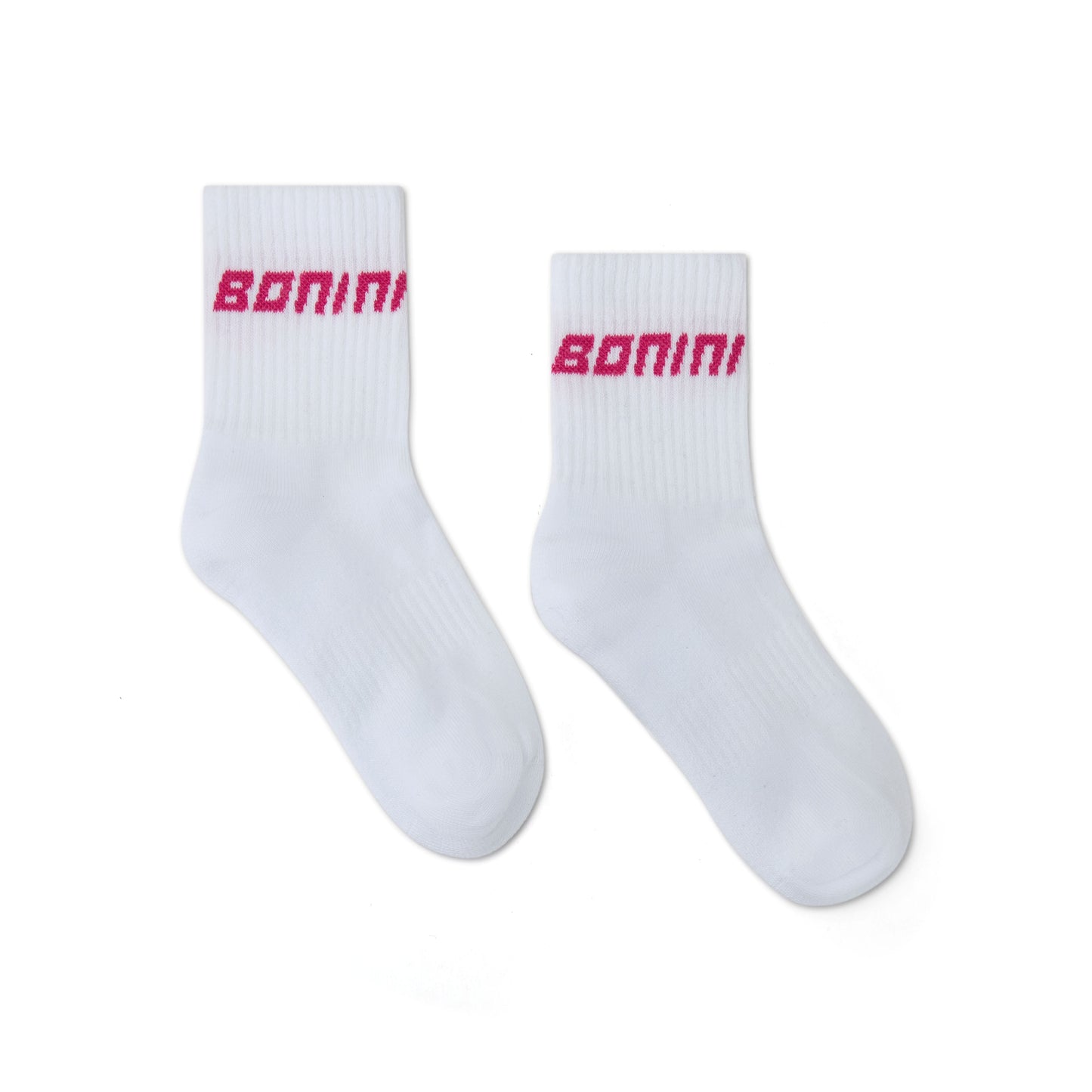 Bonini Aspire White/Hot Pink Sport Socks