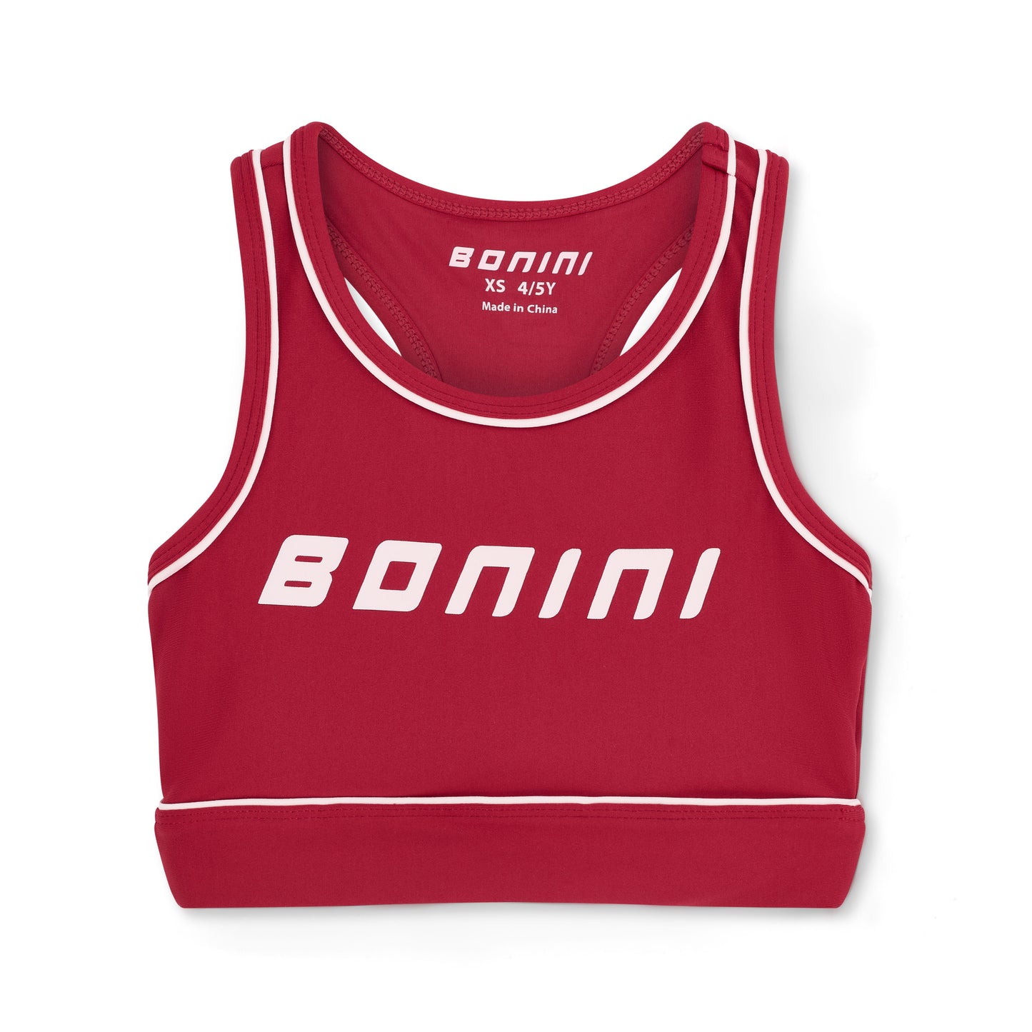 Bonini Revive Burgundy Piping Sport Bralette