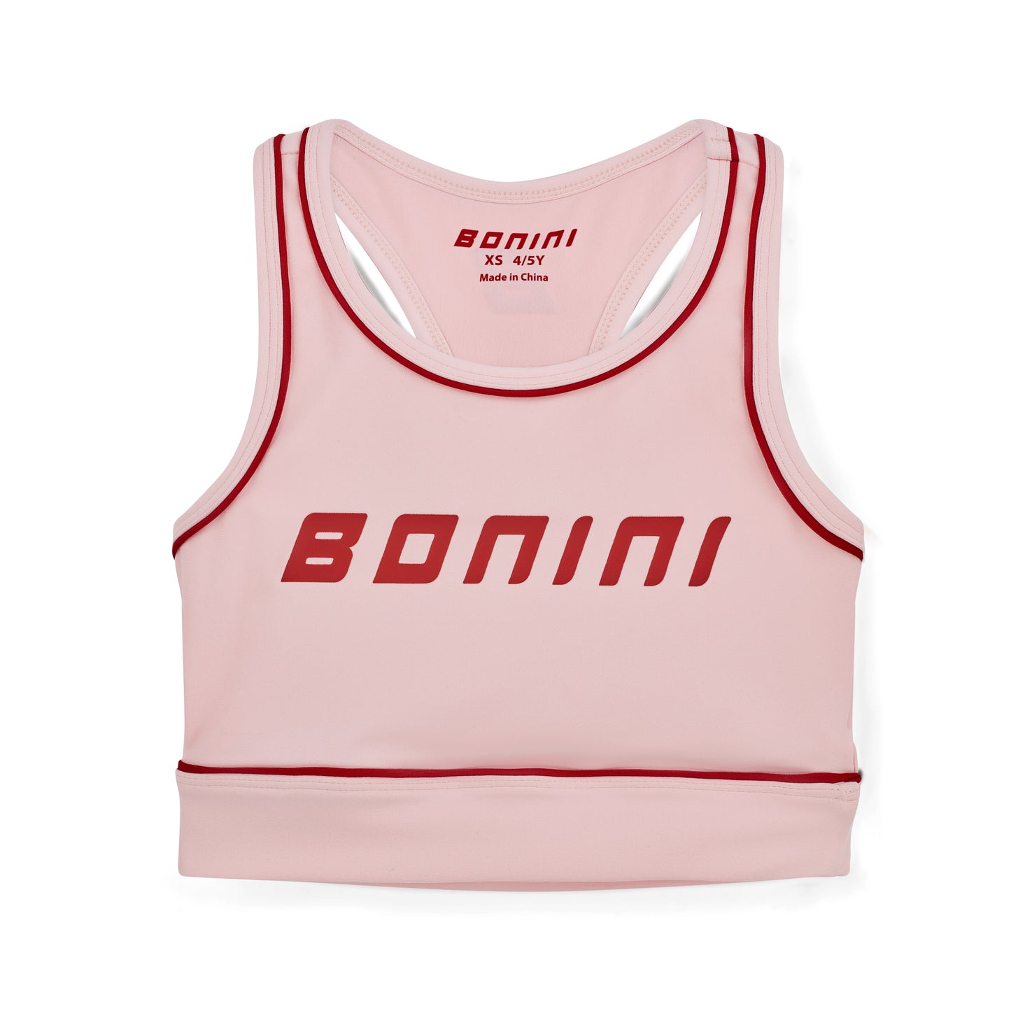 Bonini Revive Light Pink Piping Sport Bralette