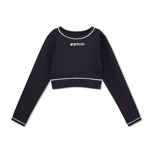 Bonini Revive Black Piping Sport Top
