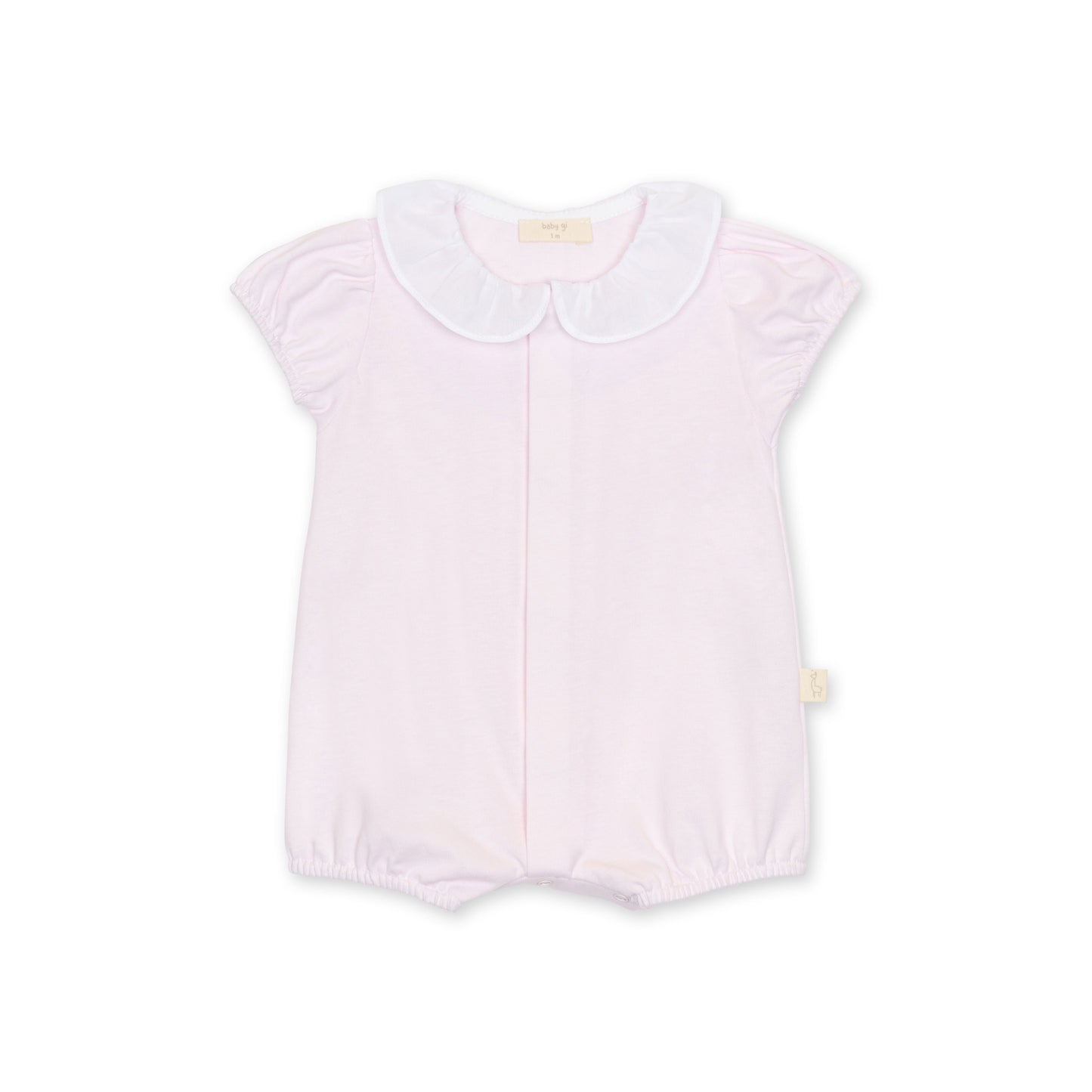 Baby Gi Pink Butterfly Cotton Romper